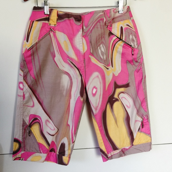Jamie Sadock Pants - Jamie Sadock Multicolored Bermuda Shorts Sz 8